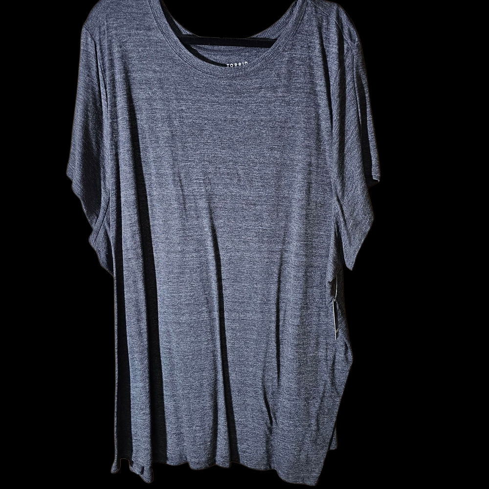 NWT Size 6 Torrid Charcoal Short Sleeve Top